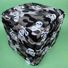 Load image into Gallery viewer, Camo skulls cosy cube house. Hedgehog and guinea pig cube house.