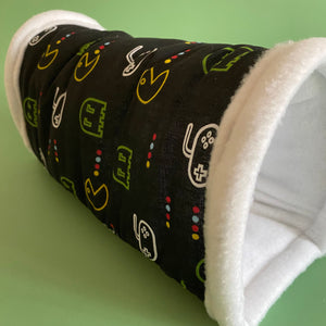 Gamer stay open tunnel. Padded fleece tunnel. Tube. Padded tunnel small pets.