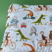 Load image into Gallery viewer, LARGE off to the races cosy bed. Cosy cube. Cuddle Cube. Padded house for guinea pigs.
