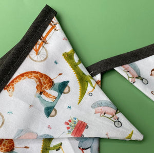 Off to the races miniature bunting. Viv decorations. Cage decorations.