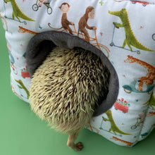 Load image into Gallery viewer, Off to the races cosy cube house. Hedgehog and guinea pig cube house.