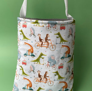 Off to the races padded bonding bag, carry bag for hedgehog. Fleece lined pet tote.
