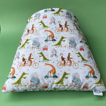Load image into Gallery viewer, LARGE off to the races guinea pig cosy snuggle cave. Padded stay open snuggle sack.