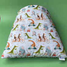 Load image into Gallery viewer, LARGE off to the races guinea pig cosy snuggle cave. Padded stay open snuggle sack.