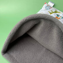 Load image into Gallery viewer, LARGE Off to the races animals snuggle sack. Snuggle pouch for guinea pigs