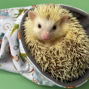Off to the races snuggle sack, snuggle pouch, sleeping bag for hedgehogs
