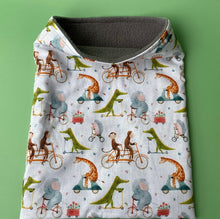Load image into Gallery viewer, Off to the races snuggle sack, snuggle pouch, sleeping bag for hedgehogs