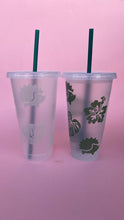 Load image into Gallery viewer, Green hedgehog colour changing cold cup. Cold colour changing 24oz cup