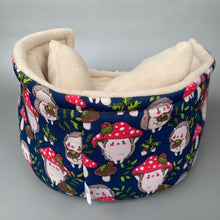 Load image into Gallery viewer, LARGE Hedgehogs with Mushroom Hats cuddle cup. Pet sofa. Guinea pig bed.