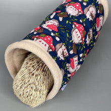 Load image into Gallery viewer, Hedgehogs with Mushroom Hats full cage set. Tent house, snuggle sack, tunnel set for hedgehogs