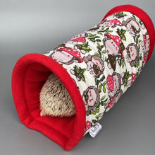 Load image into Gallery viewer, Cream Hedgehogs with Mushroom Hats full cage set. Cube house, snuggle sack, tunnel cage set for hedgehog or small pet.