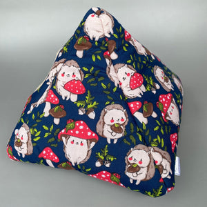 Hedgehogs with Mushroom Hats tent house. Hedgehog and small animal house.