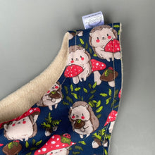 Load image into Gallery viewer, Hedgehogs with Mushroom Hats bonding scarf for hedgehogs and small pets.