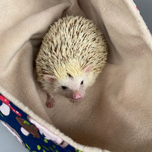 Load image into Gallery viewer, Hedgehogs with Mushroom Hats bonding scarf for hedgehogs and small pets.