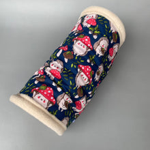 Load image into Gallery viewer, Hedgehogs with Mushroom Hats full cage set. Cube house, snuggle sack, tunnel cage set for hedgehogs