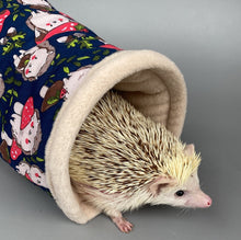 Load image into Gallery viewer, Hedgehogs with Mushroom Hats full cage set. Cube house, snuggle sack, tunnel cage set for hedgehogs