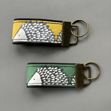 Load image into Gallery viewer, Hedgehog  keychain. Hedgehog keyring. Spike hedgehog key fob.