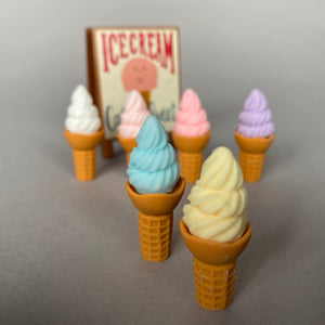 Mini ice creams and ice cream shop board sign for photos. Photo props