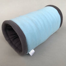 Load image into Gallery viewer, Regular stay open padded fleece tunnel. Padded tunnel for hedgehogs and guinea pigs.