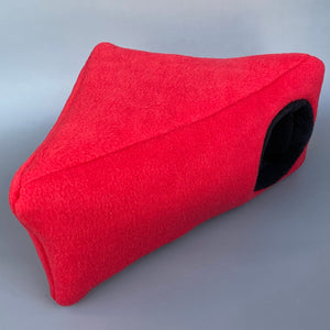 Fleece cosy corner house. Hedgehog bed. Fleece lined.