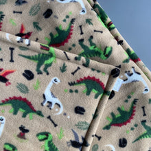 Load image into Gallery viewer, Custom size dinosaur fleece cage liners made to measure