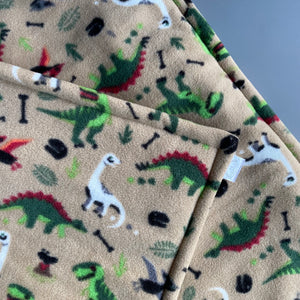 Custom size dinosaur fleece cage liners made to measure
