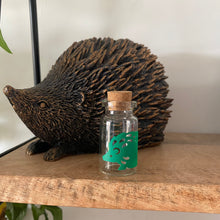 Load image into Gallery viewer, Hedgehog quill jar. Hedgehog memory keepsake. African Pygmy hedgehog quill jar.