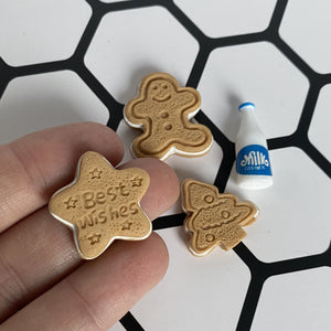 Milk and cookies photo prop. Round resin props for photos.