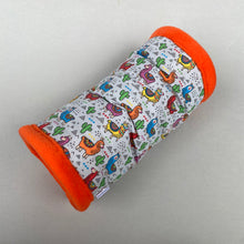 Load image into Gallery viewer, Drama Llama stay open padded fleece tunnel. Padded tunnel for hedgehogs and small pets.