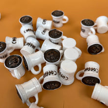 Load image into Gallery viewer, Mini cafe board sign for photos. Coffee and cinnamon bun photo props