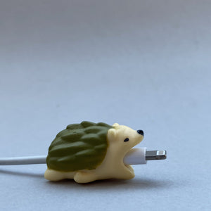 Hedgehog PVC charger protector. Phone charger protector.