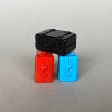 Load image into Gallery viewer, Suitcase photo props. Resin photo props. Red, blue and black travel bags.