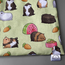 Load image into Gallery viewer, LARGE Guinea pigs snuggle sack. Snuggle pouch for guinea pigs. Stay open guinea pig snuggle sack.