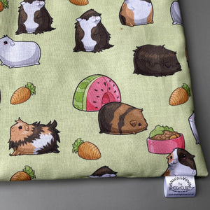 LARGE Guinea pigs snuggle sack. Snuggle pouch for guinea pigs. Stay open guinea pig snuggle sack.