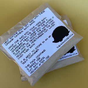 Organic oatmeal bath bags. Pack of 5 bath bags.