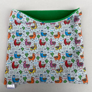 LARGE Drama Llama snuggle sack. Cuddle pouch for hedgehogs and guinea pigs.