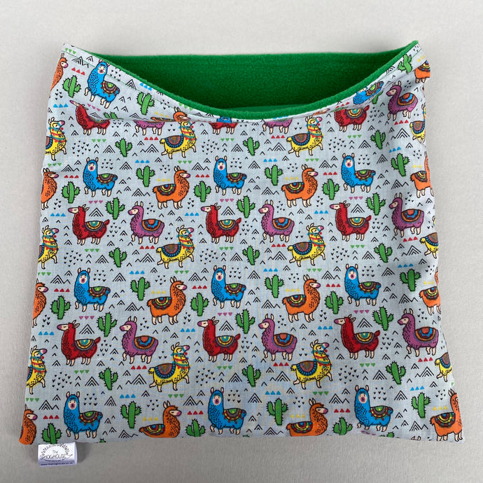 LARGE Drama Llama snuggle sack. Cuddle pouch for hedgehogs and guinea pigs.