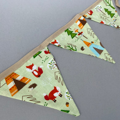 Camping miniature bunting. Viv decorations. Cage decorations.