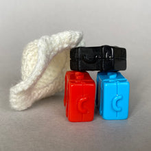 Load image into Gallery viewer, Suitcase photo props. Resin photo props. Red, blue and black travel bags.