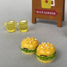 Load image into Gallery viewer, Mini beers and burger for photos. Photo props