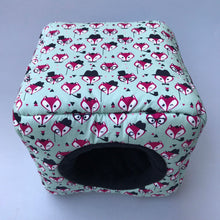 Load image into Gallery viewer, Dapper Mr Fox full cage set. Cube house, snuggle sack, tunnel cage set.
