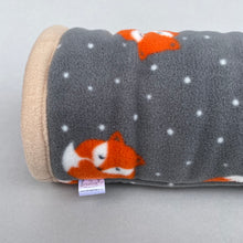 Load image into Gallery viewer, Fleece foxy padded fleece tunnel. Tube. Padded tunnel for hedgehogs