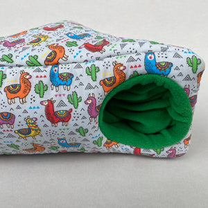 Drama Llama corner house. Hedgehog and small pet house. Padded fleece lined house.