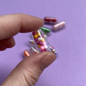 Mini pill photo props. Medication photo props.