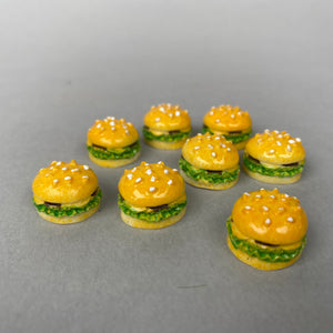 Mini beers and burger for photos. Photo props