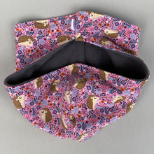 Load image into Gallery viewer, Pink Hedgehog bonding scarf for hedgehogs and small pets. Bonding pouch.