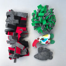 Load image into Gallery viewer, TOY BUNDLE #1: Toys for hedgehogs. Set of 4 or 8 fleece toys.