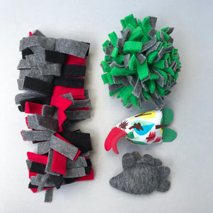 TOY BUNDLE #1: Toys for hedgehogs. Set of 4 or 8 fleece toys.