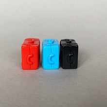 Load image into Gallery viewer, Suitcase photo props. Resin photo props. Red, blue and black travel bags.