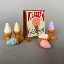 Load image into Gallery viewer, Mini ice creams and ice cream shop board sign for photos. Photo props